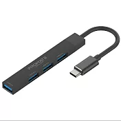 Promate USB 3.0 (4埠) Hub 高速集線器(LiteHub-4) 黑