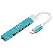 Promate USB 3.0 (4埠) Hub 高速集線器(LiteHub-4) 藍