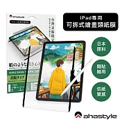 AHAStyle 類紙膜/肯特紙 iPad Pro 12.9 日本原料 可拆式(奈米吸盤)繪畫類紙膜/肯特紙 Paper-Feel 繪圖/筆記首選 (台灣景點包裝限定版)