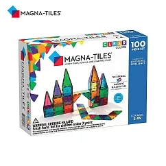 Magna─Tiles®彩色透光磁力積木100片(04300)