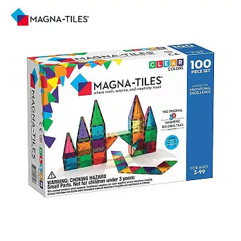 Magna-Tiles®彩色透光磁力積木100片(04300)