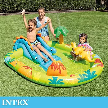 【INTEX】可愛恐龍樂園戲水池191x152x58x深23cm(143L)適用2歲+ (57166NP)