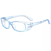 【疫情不怕~Omicron退散】包覆式防飛沫抗藍光學生平光眼鏡 _透藍框