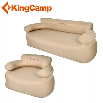 【KingCamp】Air Sofa便攜式充氣沙發 露營沙發/充氣墊/露營椅/摺疊椅(單人+雙人)