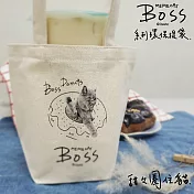 我的貓BOSS系列環保提袋-甜甜圈住貓