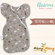 【Mang Mang 小鹿蔓蔓】Bedtime嬰兒包巾睡袋(4款可選) M 可可棕
