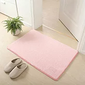 【巴芙洛】日式簇絨超吸水防滑踏墊/地毯/地墊/40*60CM 美麗絨粉紅色