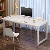 【AOTTO】簡約加厚款鋼木書桌-120CM(辦公桌 電腦桌) 暖白色
