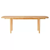 【MUJI 無印良品】木製橢圓餐桌/橡木/摺疊加長140-220