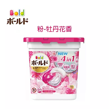【P&G】日本進口 4D 濃縮洗衣球膠囊/洗衣球12入  -粉 (牡丹花香)