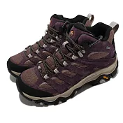 Merrell 登山鞋 Moab 3 Mid GTX 中筒 女鞋 紫 黑 防水 支撐 健行 ML135482