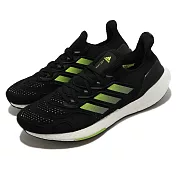adidas 慢跑鞋 Ultraboost 22 Heat.RDY 男鞋 黑 綠 透氣 襪套式 運動鞋 H01172