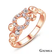 GIUMKA戒指尾戒 幸福泡泡 波浪造型女戒 精鍍玫瑰金 MR21002 2 玫金色|美國圍2號
