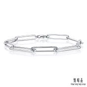 【點睛品】Daily Luxe 26分 環環相扣 18K金鑽石手鍊