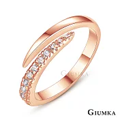 GIUMKA戒指尾戒擁抱幸福開口造型女戒精鍍玫瑰金 MR21003 2 玫金色|美國圍2號