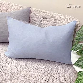 義大利La Belle 超COOL超涼感信封枕套--2入 極簡線條-藍x灰
