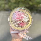 【Flower Plus】 櫻花粉 | 樂透球永生花盒