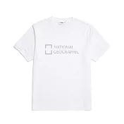 National Geographic 中性 COOLMAX SHORT-SLEEVE T-SHIRTS 透氣排汗短袖T恤 白 90 白