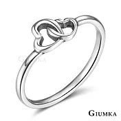 GIUMKA 925純銀戒指尾戒愛心交織的愛女戒抗過敏食指戒 單個價格 MRS07006 3 美國圍3號