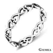 GIUMKA 925純銀戒指尾戒抗過敏無限寵愛女戒無限符號食指戒 單個價格 MRS07008 2 美國圍2號