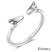 GIUMKA 925純銀戒指尾戒抗過敏 天使翅膀女戒 開口食指戒可微調 單個價格 MRS07010 2 美國圍2號