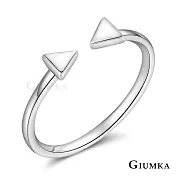 GIUMKA 925純銀戒指尾戒抗過敏 淘氣女孩女戒 幾何開口食指戒可微調 單個價格 MRS07013 3 美國圍3號