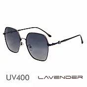 Lavender偏光太陽眼鏡 時尚混框 博雅黑 J2107 C1