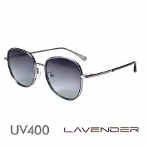 Lavender偏光太陽眼鏡 潮流混框 魔法灰 J2207 C2