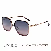 Lavender偏光太陽眼鏡 帥氣混框 尊貴紫金 2246 C4