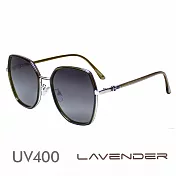 Lavender偏光太陽眼鏡 典雅混框 橄欖綠 2305 C3