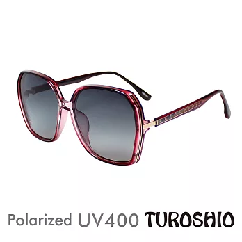 Turoshio TR90 偏光太陽鏡 網紅大框 高雅紅 2284 C4 贈鏡盒、拭鏡袋、多功能螺絲起子、偏光測試片