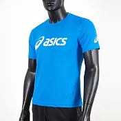 Asics T-Shirts [K31415-43] 男 短袖 T恤 運動 透氣 排汗 吸濕 快乾 台灣製 藍