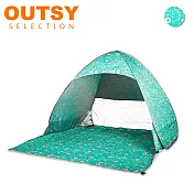 OUTSY秒開全自動免搭建抗UV雙人野餐沙灘遮陽防雨帳篷 綻藍花海