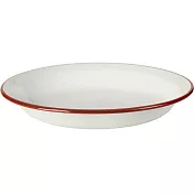 《IBILI》琺瑯深餐盤(紅白22cm) | 餐具 器皿 盤子