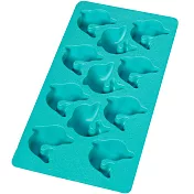 《LEKUE》11格海豚製冰盒(湖綠) | 冰塊盒 冰塊模 冰模 冰格