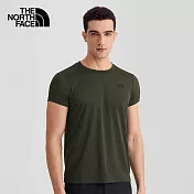 The North Face M MFO S/S POLY TEE 男 吸濕排汗圓領短袖T恤 NF0A7WB521L M 橄欖綠