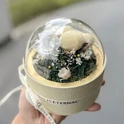 【Flower Plus】 香檳金｜樂透球永生花盒