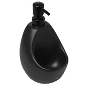 《Umbra》刷具+石陶洗手乳罐(墨黑590ml) | 按壓瓶 分裝瓶 乳液瓶 沐浴乳罐