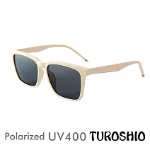 Turoshio TR90 偏光太陽鏡 經典粗框 亮象牙白 J5165 C2 贈鏡盒、拭鏡袋、多功能螺絲起子、偏光測試片