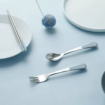 VIIDA MORGEN不鏽鋼隨行餐具3件組 迷霧藍