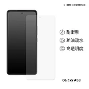 犀牛盾 Samsung Galaxy A53 耐衝擊手機保護貼-透明非滿版(正面)