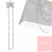 CINCO 葡萄牙精品 Nico necklace 925純銀 素面項鍊 簡約百搭款 65公分