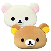 日本拉拉熊頭型抱枕 San-X 懶懶熊 Rilakkuma 靠枕 玩偶 娃娃 小白熊 拉拉熊