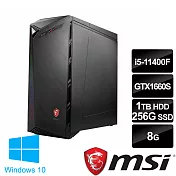 msi微星 Infinite 11SI-1299TW 電競桌機 (i5-11400F/8G/256G+1T/GTX1660S-6G/Win10)