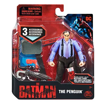 BATMAN蝙蝠俠-電影版4吋蝙蝠俠可動人偶-THE PENGUIN 企鵝人