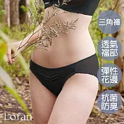 【Lofan 露蒂芬】花想容 抗菌無痕小褲(SE2133-BLK) M 黑