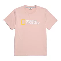 National Geographic 中性 BIG LOGO BASIC T-SHIRTS 短袖T恤 粉 100 粉紅