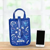 【Disney 迪士尼】迪士尼造型隨身小包/手機包(附長背帶) 史迪奇