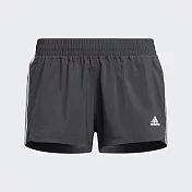 Adidas Pacer 3s Wvn [GM2950] 女 短褲 運動 訓練 休閒 吸濕 排汗 舒適 愛迪達 鐵灰