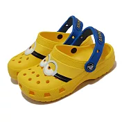 Crocs 洞洞鞋 FL I AM Minions Clog K 小小兵 黃 藍 童鞋 布希鞋 207461730